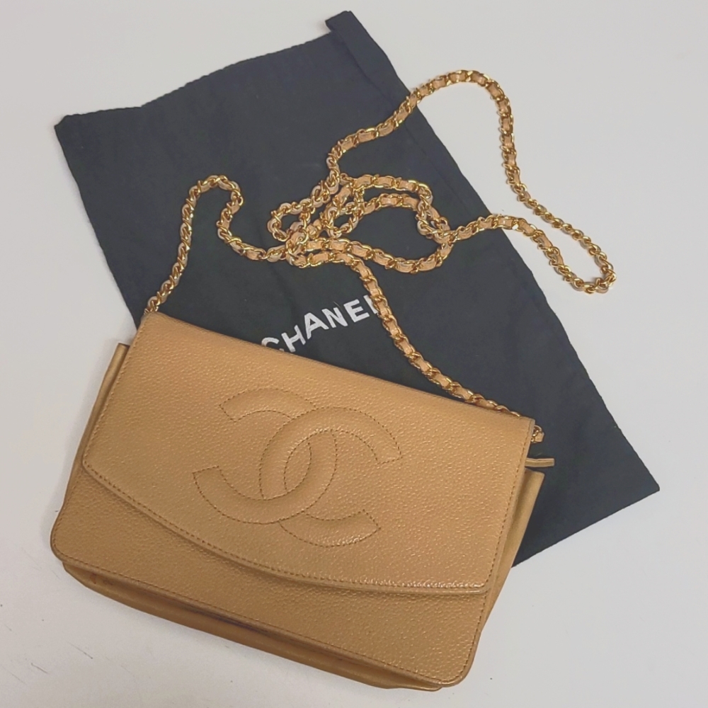 Chanel Wallet on Chain Beige Authentic